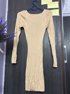Ribbed Knit Mini Dress