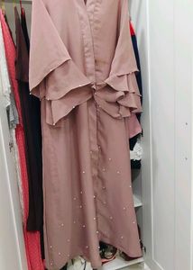 Elegant Pearl Embellished Abaya
