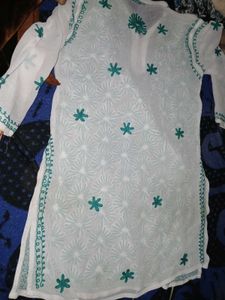 Chikankari New Kurti, Fit L/Xl, Totally Nw