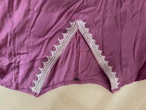 Purple Cotton Dress
