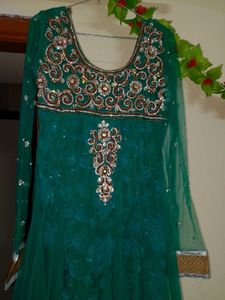 💚☘️ Wedding Beautiful Heavy Work Mehandi Dress