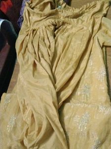 Embroidered salwar suit with dupatta