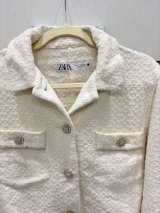 Zara jewel button coat