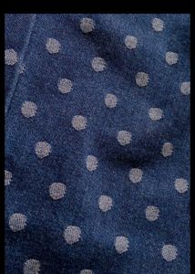 Polka Dot Denim Jeans