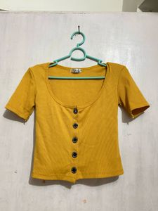 Deep Neck Crop Top | Size s | Good Quality