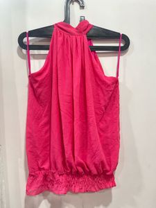 Pink Halter Neck Beautiful Top