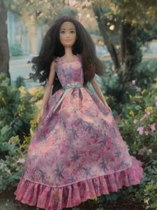 Barbie Doll in Floral Dress