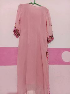 Pink Color Embroidery Suit With Salwar