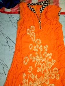 Sleevless Kurti Pure Cotton