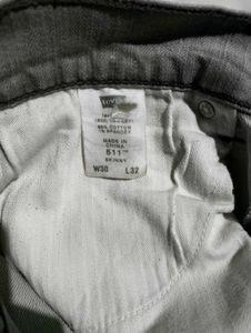Levi&#39;s 511 Grey Cotton Jeans