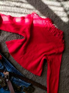 Red Knit Sweater