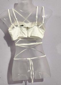 White Strappy Crop Top