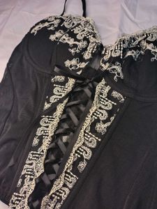 Black Ribbon Corset