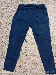 Navy Blue Pants With Dupatta