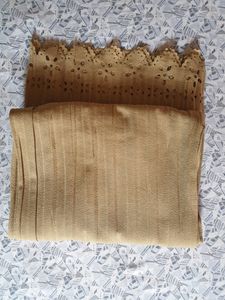 Women Beige Color Wide Leg Elastic Plazo