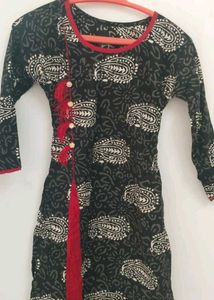 Black &amp; White Paisley Kurti
