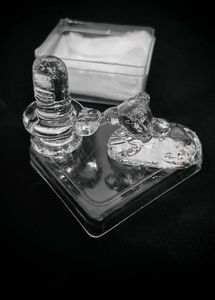 Crystal Shiva Lingam with Nandi Statue