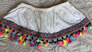 Tassel Trim crop top (size small)
