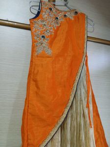 Orange &amp; Beige Indian Dress