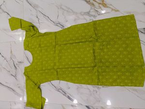 Stitched Green Kurta Set with dupatta