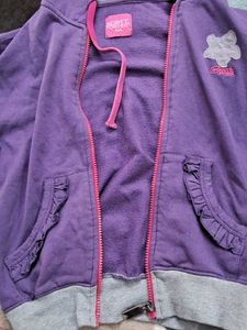 Brinjal Purple Warm Daily Wear Jacket
