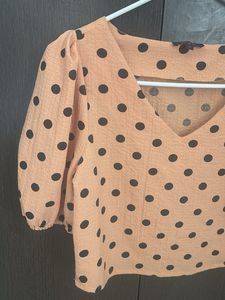 Polka Dot Crop Top