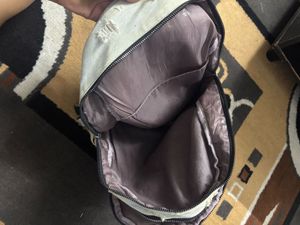 Denim Embroidered Backpack