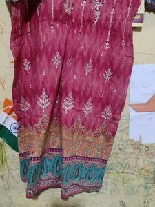 Pink Embroidered Kurta Set