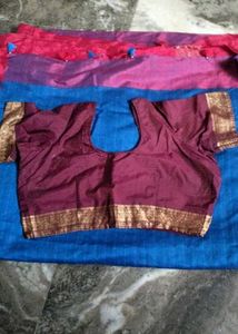 Saree with Blouse free sizes.