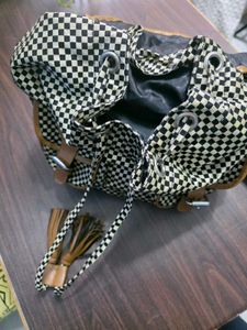 Checkered Backpack