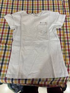 Cute White 'Le Chat' Tee