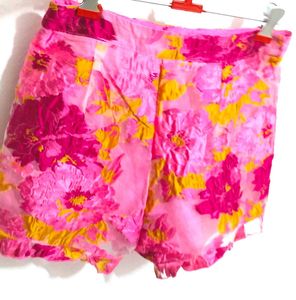 Floral High Waisted Shorts