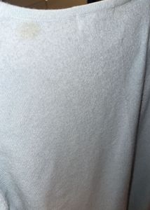 Blue Sweater With Pearl Design On Neck