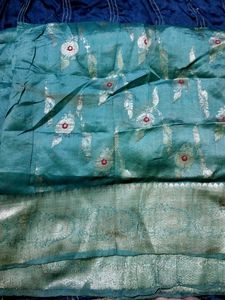 Banarasi Teal Saree( 40yr Old)