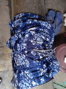 Blue Patterned Men's Shorts