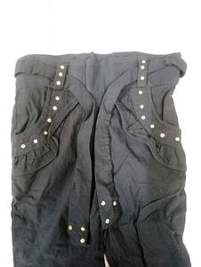 Teal Tunic &amp; Black Pants Set