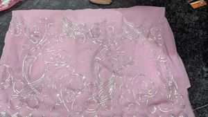 Baby Pink 🩷 Saree With Work