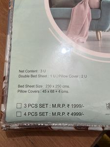 New Branded Bliss Double Bed sheet