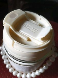Glass Jar with Pearl Charm