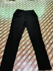 Black Straight Fit formal Pants