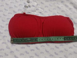 Red Strapless Bra