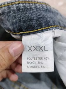 Grey Wide Leg Jeans