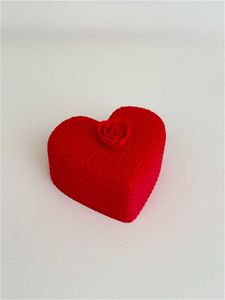 Red Heart Shaped Trinket Box 3d printed