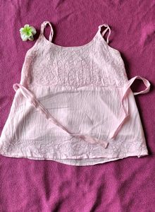 Pink Top & Kurti Set