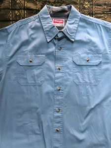 Wrangler Blue Short Sleeve Shirt