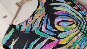 Tailored Print Pure Satin Dress