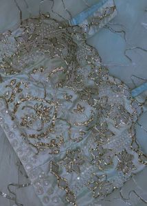 Aqua Two-Piece Party Lehenga