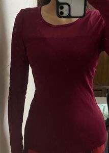 🍒Full Sleeve Cherry Red Top Fits Like A Dream 🍒