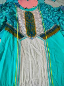 Blue&amp;White Aurelia Kurthi Size: M