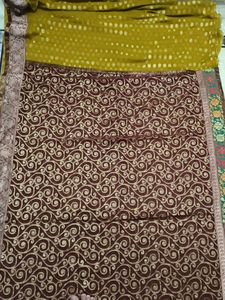 Multi Georgette Saree Double design Work
